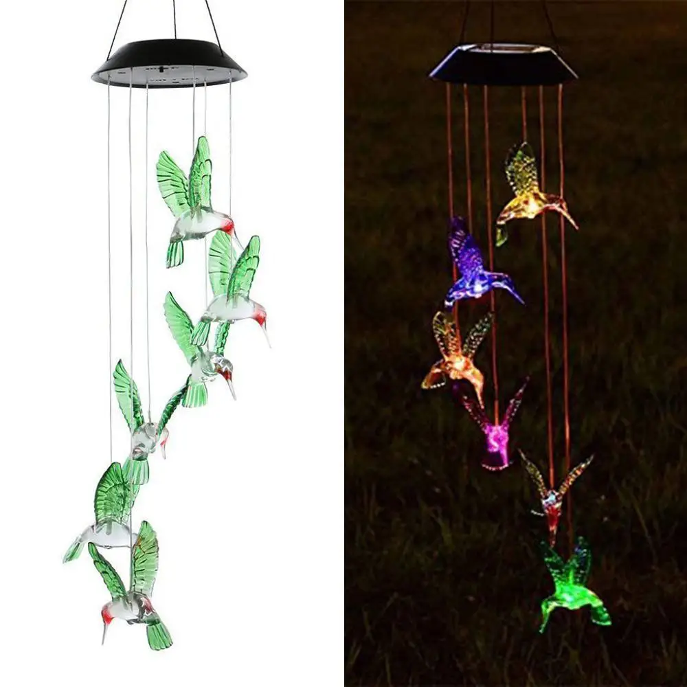 LED Lamp Color Changing LED Solar Wind Chime Hummingbird Wind for Gardening Lighting Light Lamps decoration Home Balcony window
LED Lamp Color Changing LED Solar Wind Chime Hummingbird Wind for Gardening Lighting Light Lamps decoration Home Balcony window