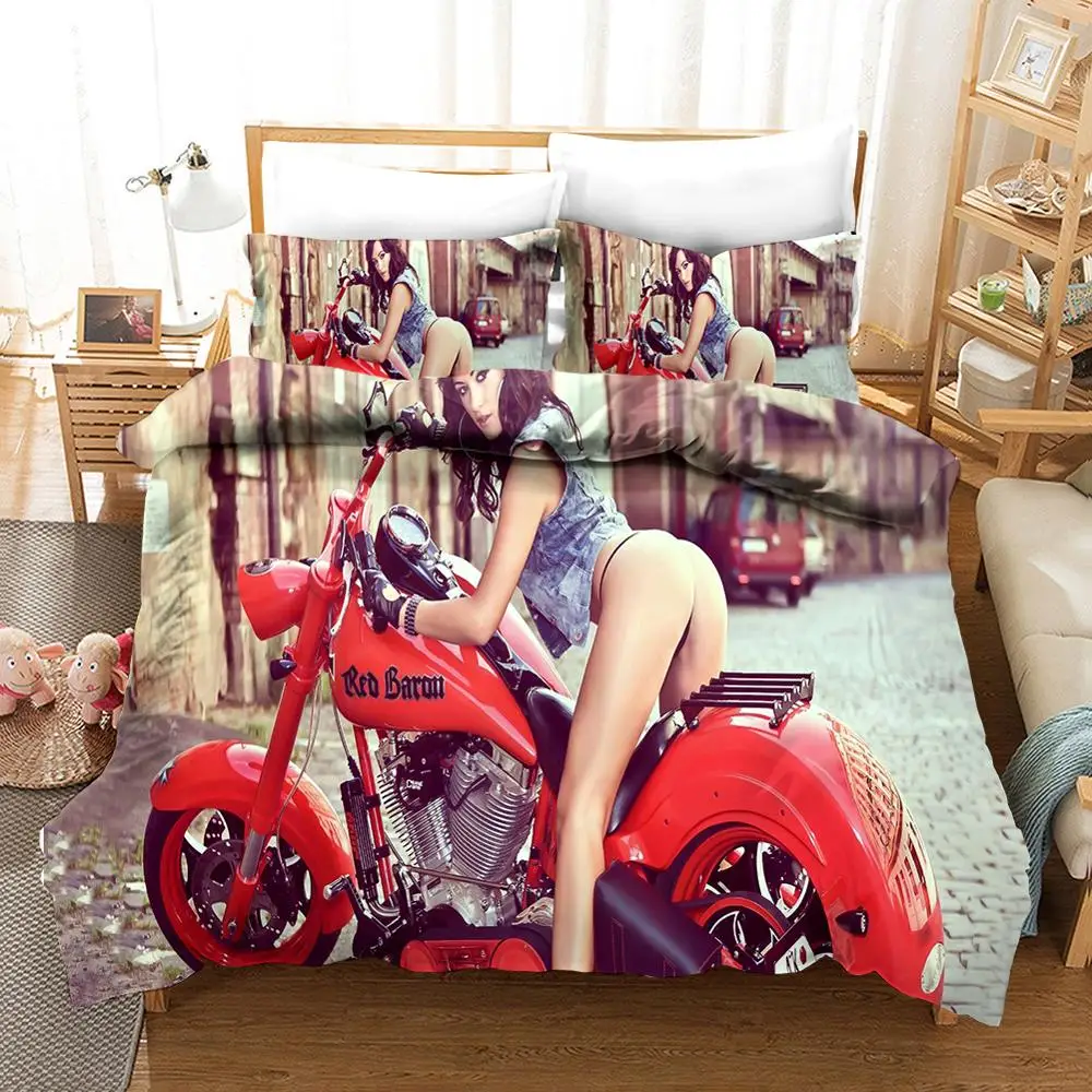 Locomotive Beauty Bedding Cover Set Motorcycle Pattern Quilt Duvet Cover Pillowcases Bed Linens Set 2-3PCS
Locomotive Beauty Bedding Cover Set Motorcycle Pattern Quilt Duvet Cover Pillowcases Bed Linens Set 2-3PCS