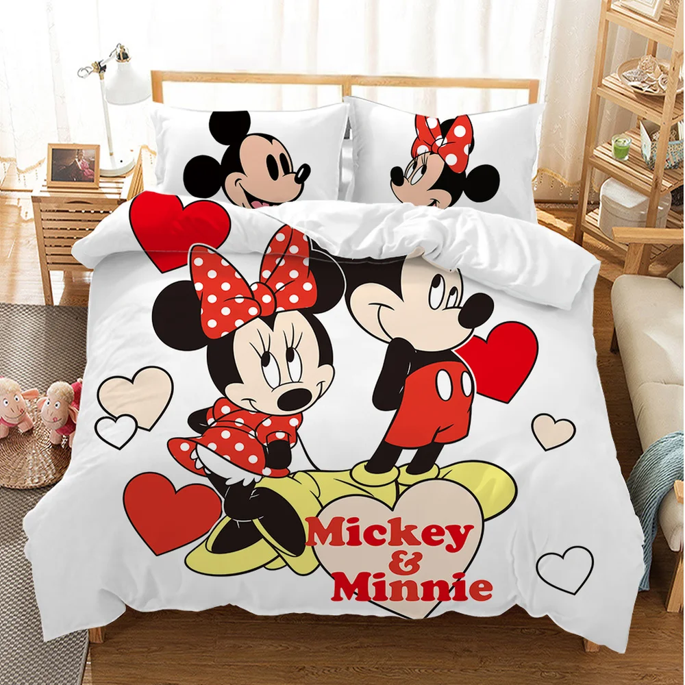 Disney с Микки Маусом Минни Постельное белье близнец полный Король Один двойной