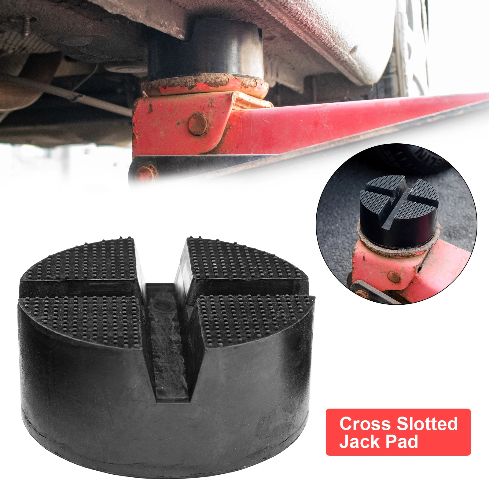 Universal Car Rubber Cross Slotted Jack Pad Adapter Guard Floor Disk Frame Rail Protector For Pinch Weld Side Chassis Trolley
Universal Car Rubber Cross Slotted Jack Pad Adapter Guard Floor Disk Frame Rail Protector For Pinch Weld Side Chassis Trolley