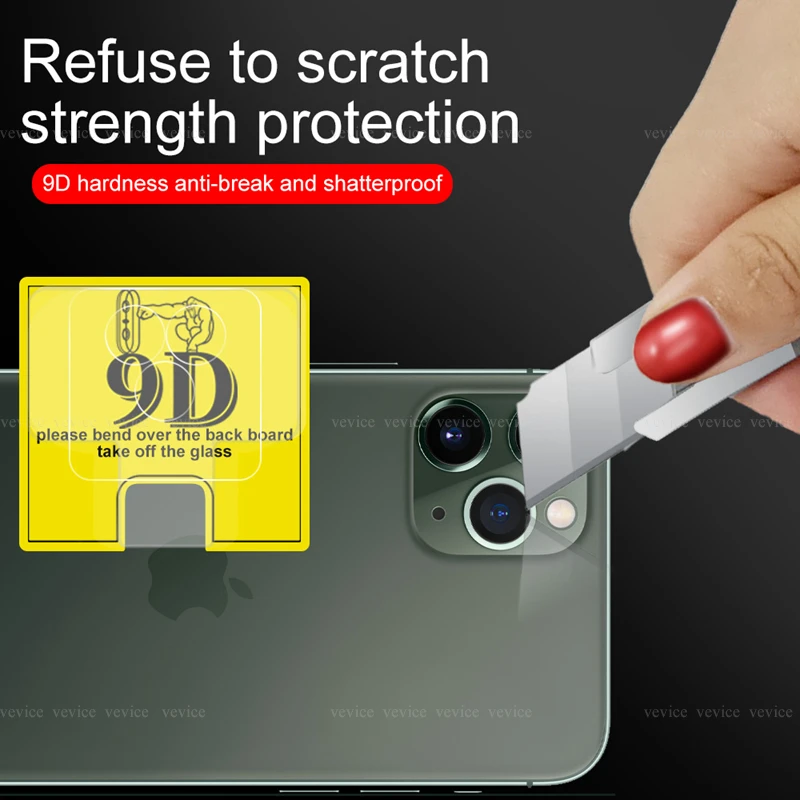 9D Camera Screen Protector Film For iPhone 11 7 8 Rear Camera Lens Tempered Glass For iPhone 8 7 Plus 11 Pro max 2019 HD Film