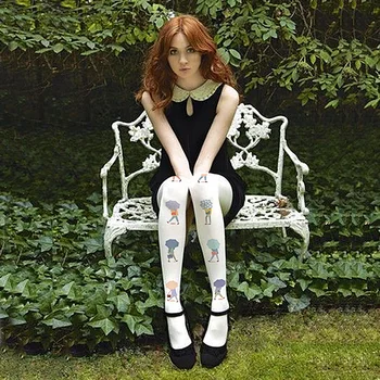 NEW sunmer Japanese lolita student's COS tights velvet 80D vintageCartoon umbrella off white Pantyhose Stockings HR 
NEW sunmer Japanese lolita student's COS tights velvet 80D vintageCartoon umbrella off white Pantyhose Stockings HR