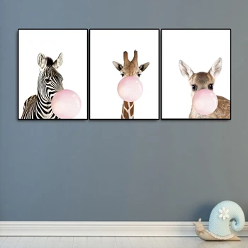3 Pcs Animals Canvas Posters Nursery Zebra Giraffe Wall Art Print Modern Animal Painting Nordic Kid Bedroom Decoration Picture 
3 Pcs Animals Canvas Posters Nursery Zebra Giraffe Wall Art Print Modern Animal Painting Nordic Kid Bedroom Decoration Picture