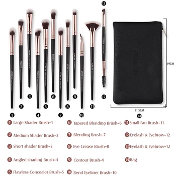 ZOREYA Zorya 12PCS / Set Gift Makeup Brush Set Portable Makeup Man Made Fiber Eye Shadow Makeup Brush Beauty Tools
ZOREYA Zorya 12PCS / Set Gift Makeup Brush Set Portable Makeup Man Made Fiber Eye Shadow Makeup Brush Beauty Tools