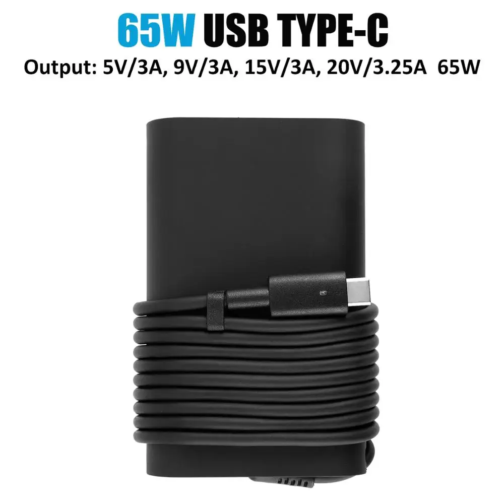 New 65W USB Type-C Power Supply AC Adapter for Dell LA65NM170 DA30NM150 LA45NM150 02YKOF Dell XPS 12 13 9380 Dell Latitude 5175
New 65W USB Type-C Power Supply AC Adapter for Dell LA65NM170 DA30NM150 LA45NM150 02YKOF Dell XPS 12 13 9380 Dell Latitude 5175