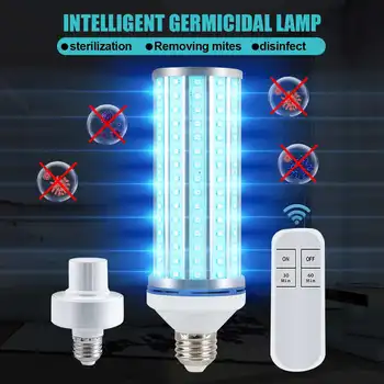 60W LED UV Germicidal light 110V/220V with Remote Control Timing E27 UVC Ultraviolet Light Bulb Room Lamp Killing 99% Air Mite
60W LED UV Germicidal light 110V/220V with Remote Control Timing E27 UVC Ultraviolet Light Bulb Room Lamp Killing 99% Air Mite