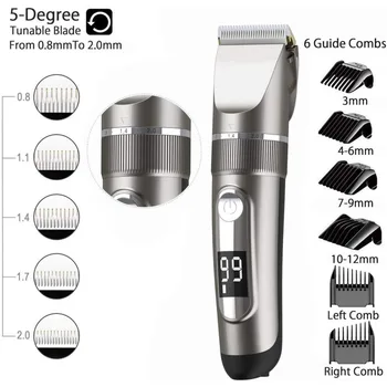 Adults And Children Hair Clippers Cordless Rechargeable Led Display With 6 Guide Combs Two Modes Are Suitable
Adults And Children Hair Clippers Cordless Rechargeable Led Display With 6 Guide Combs Two Modes Are Suitable