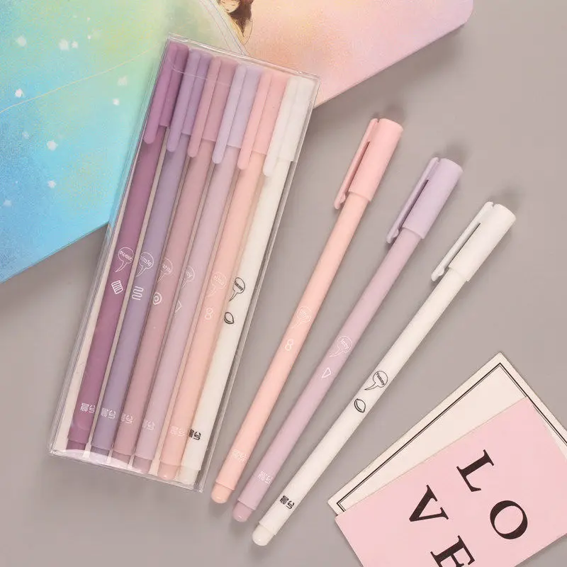 6pcs/set Creative 0.5mm Cute Morandi Simple Small Fresh Gel Pen kawaii Quick Drying Cap Neutral Pen Bullet Journal Supplies Lot
6pcs/set Creative 0.5mm Cute Morandi Simple Small Fresh Gel Pen kawaii Quick Drying Cap Neutral Pen Bullet Journal Supplies Lot
