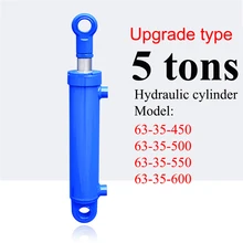 450/500/550/600mm Stroke Upgraded Hydraulic Cylinder Heavy Duty Bidirectional Lifting Small Wood Splitter 5 Tons Hydraulic Ram
450/500/550/600mm Stroke Upgraded Hydraulic Cylinder Heavy Duty Bidirectional Lifting Small Wood Splitter 5 Tons Hydraulic Ram