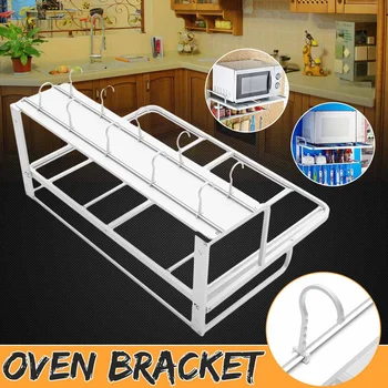 Double Wall Mounted Oven Rack Anti-rust Non-slip Space Aluminum Microwave Bracket Kitchen Storage Rack With Hook Kitchen Supplie
Double Wall Mounted Oven Rack Anti-rust Non-slip Space Aluminum Microwave Bracket Kitchen Storage Rack With Hook Kitchen Supplie