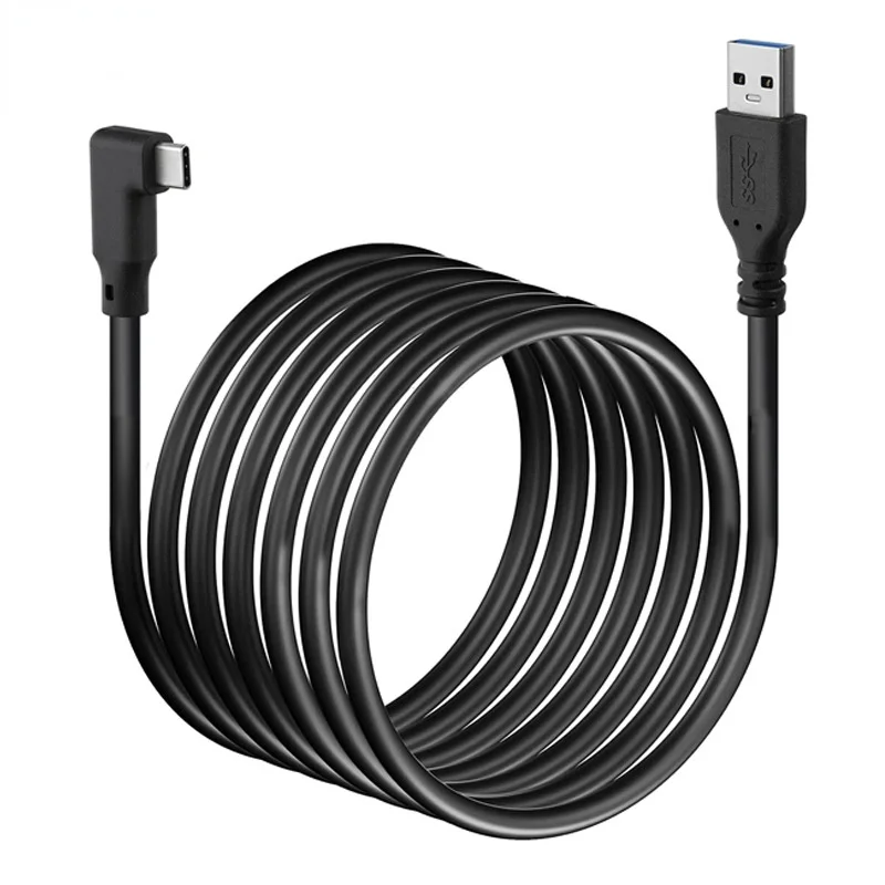 For Oculus Link USB- C Steam VR Quest/2 Type- 3.1 Data Cable Elbow Selectable 3m 5m Accessories | Электроника