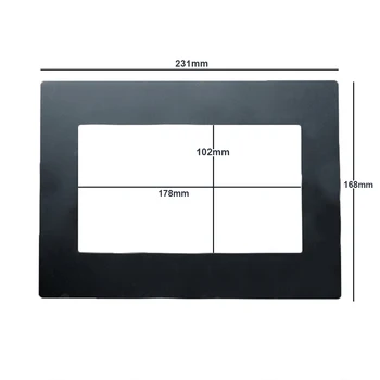 Radio 2 din frame Audio Dvd player 178x102mm Black Auto Universal Trim 
Radio 2 din frame Audio Dvd player 178x102mm Black Auto Universal Trim