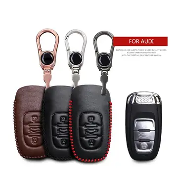 Geunine Leather Car Key Smart Case Cover For Audi Q5 Q7 A3 8P A4 B9 A6 C5 C6 4F A5 Q3 RS3 TT MK1 2019 Key Ring Shell Styling
Geunine Leather Car Key Smart Case Cover For Audi Q5 Q7 A3 8P A4 B9 A6 C5 C6 4F A5 Q3 RS3 TT MK1 2019 Key Ring Shell Styling