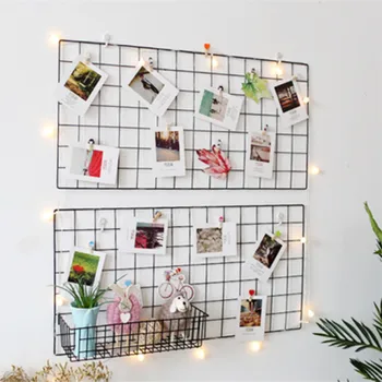 Ins Wall Decoration Iron Grid Decor Hanging Rack Wall Display Art Storage Box Mesh Basket Shelf Organizer Home Ornaments Holder 
Ins Wall Decoration Iron Grid Decor Hanging Rack Wall Display Art Storage Box Mesh Basket Shelf Organizer Home Ornaments Holder