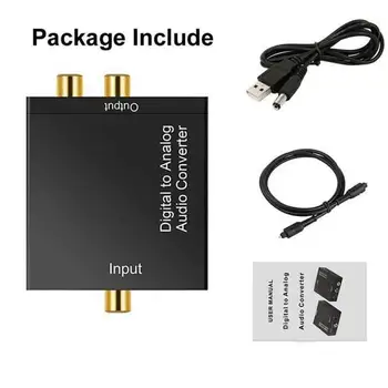 3.5MM RCA Digital to Analog Audio Converter Amplifier Decoder Optical Fiber Coaxial USB DAC Amplifiers USB Cable Spdif Stereo
3.5MM RCA Digital to Analog Audio Converter Amplifier Decoder Optical Fiber Coaxial USB DAC Amplifiers USB Cable Spdif Stereo