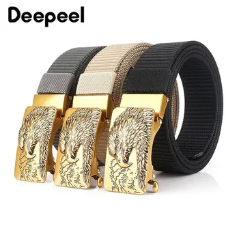 Deepeel 1pc 3.4cm*120cm Fashion Nylon Adjustable Automatic Zinc Alloy Buckle Belt with Eagle Logo Canvas Outdoor Waistband YB375
Deepeel 1pc 3.4cm*120cm Fashion Nylon Adjustable Automatic Zinc Alloy Buckle Belt with Eagle Logo Canvas Outdoor Waistband YB375