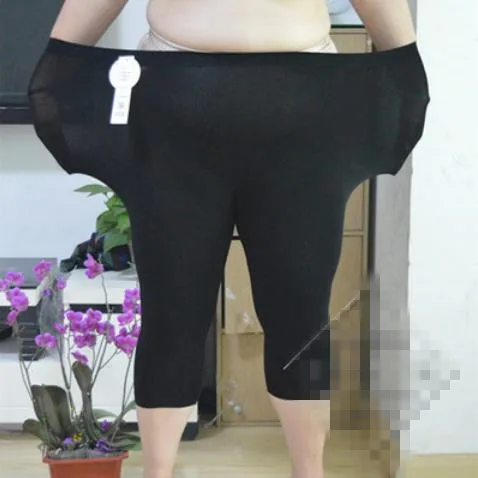 Фото Капри женские брюки 2020 лето осень большие размеры 8XL модальные леггинсы капри