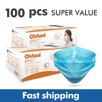100PCS 3-layer Disposable Face Shield Mask for protection Disposable Dust-proof Masks Earloops Masks Unisex Non-woven maski
100PCS 3-layer Disposable Face Shield Mask for protection Disposable Dust-proof Masks Earloops Masks Unisex Non-woven maski