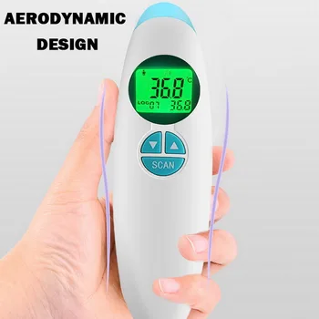 Thermometer Digital Infrared IR LCD Baby Forehead And Ear Non-Contact Adult Body Fever Measurement Thermometer
Thermometer Digital Infrared IR LCD Baby Forehead And Ear Non-Contact Adult Body Fever Measurement Thermometer