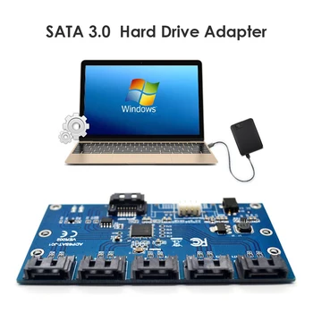 1 to 5 Port SATA3.0 Multiplier Controller Adapter Board Portable External Expansion Card Adapter SATA Expansion Module
1 to 5 Port SATA3.0 Multiplier Controller Adapter Board Portable External Expansion Card Adapter SATA Expansion Module