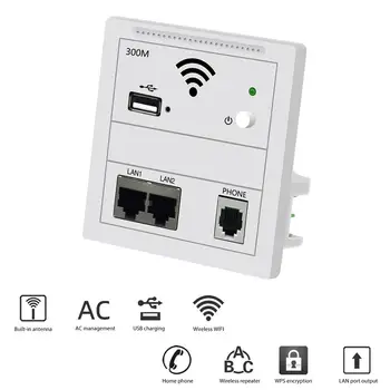 300Mbps In-Wall AP Repeater WiFi Router Wireless RJ45 PoE USB Charging Socket
300Mbps In-Wall AP Repeater WiFi Router Wireless RJ45 PoE USB Charging Socket