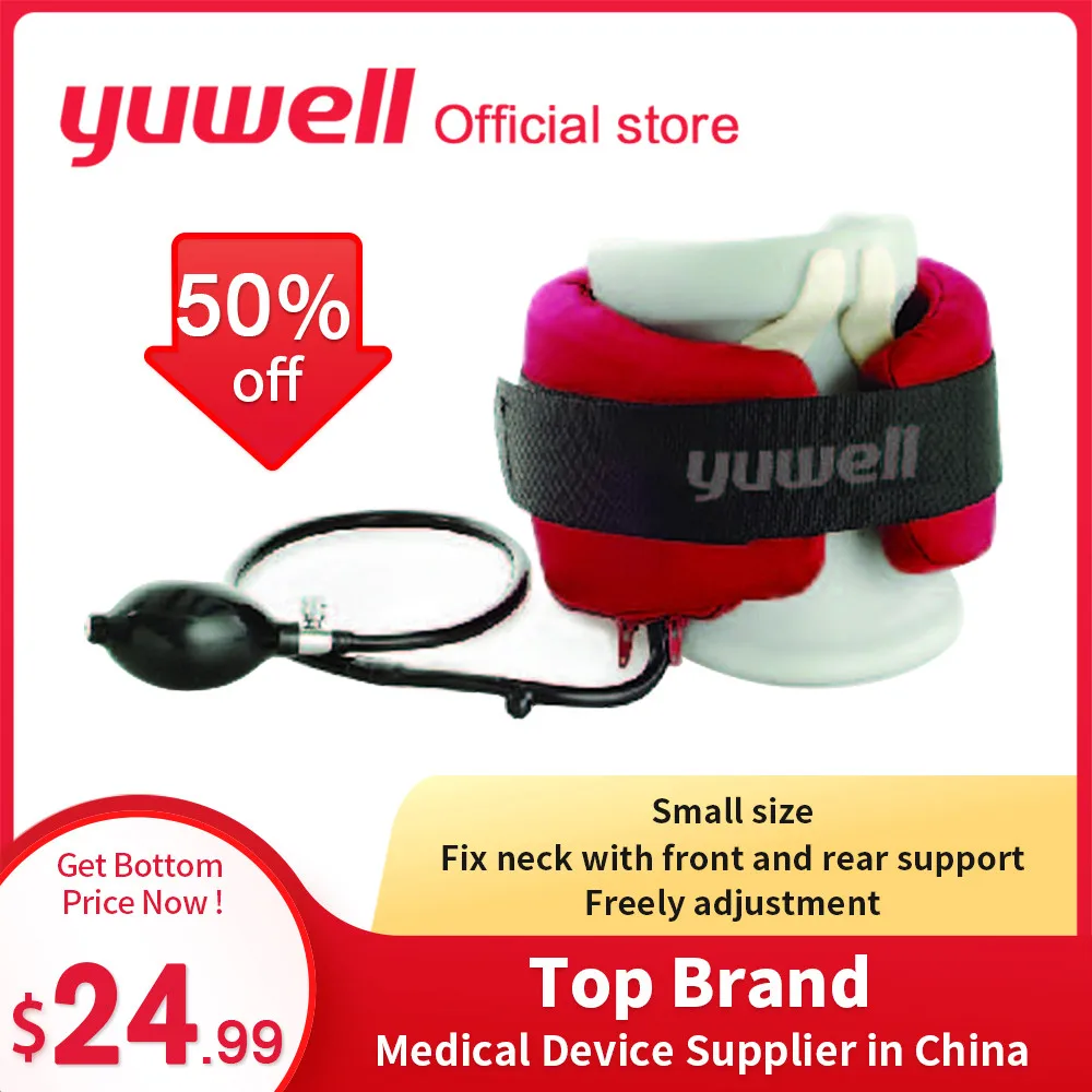 

Yuwell A Type Neck Traction Therapy Cervical Vertebra Supports Collar Orthopedics Health Care Inflatable Massager Medical Brace