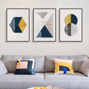 

Abstract Geometry Blending Canvas Painting Posters and Prints Wall Pictures for Living Room Modern Decoration for Bedroom Aisle