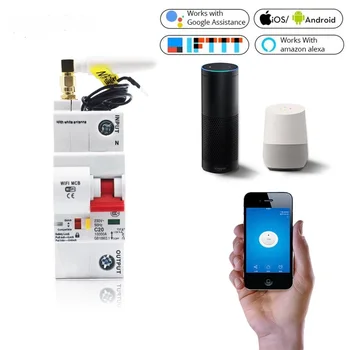 1P C Curve remote control mcb wifi circuit breaker forTUYA Amanzon Alexa and Google home with overload short circuit protection
1P C Curve remote control mcb wifi circuit breaker forTUYA Amanzon Alexa and Google home with overload short circuit protection