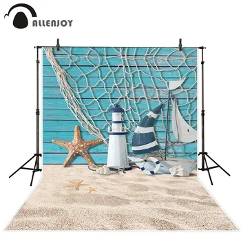 Allenjoy photography backdrops Fishnet starfish sailboat shell lighthouse photo background boda sea Beach photocall wallpaper
Allenjoy photography backdrops Fishnet starfish sailboat shell lighthouse photo background boda sea Beach photocall wallpaper