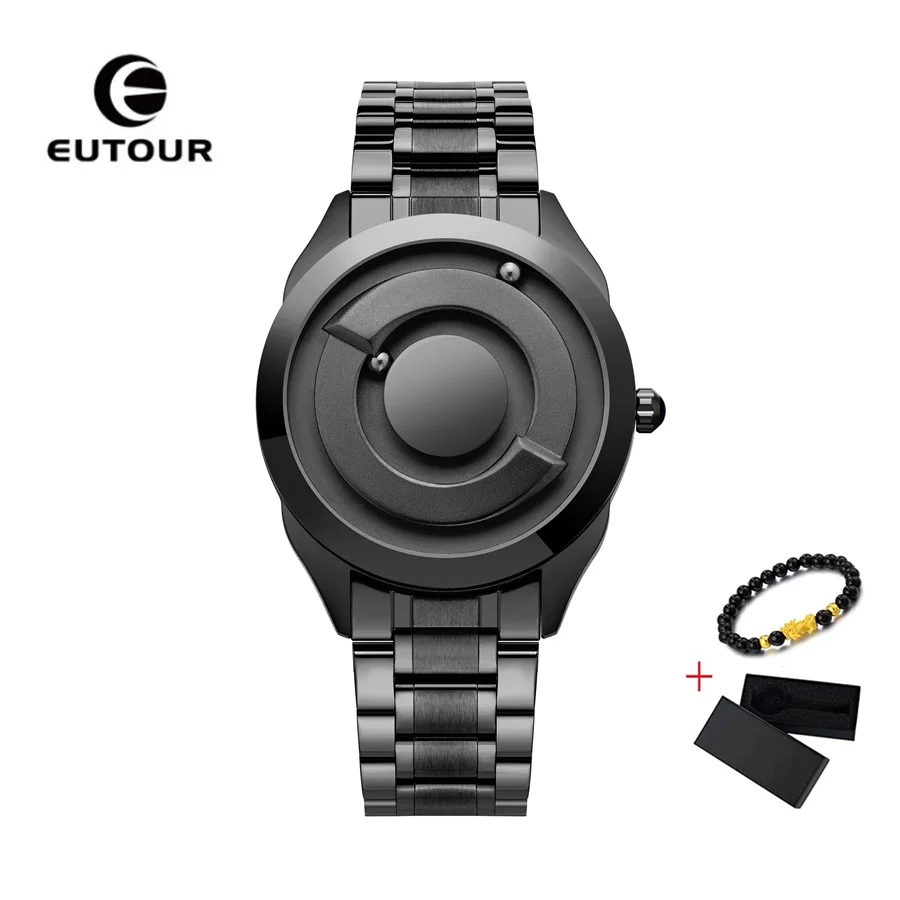 EUTOUR Black Magnetic Watch Men Luxury Gold Quartz Magnet Ball Waterproof Men's Wrist Watches Male Clock Relogio Masculino 2021
EUTOUR Black Magnetic Watch Men Luxury Gold Quartz Magnet Ball Waterproof Men's Wrist Watches Male Clock Relogio Masculino 2021