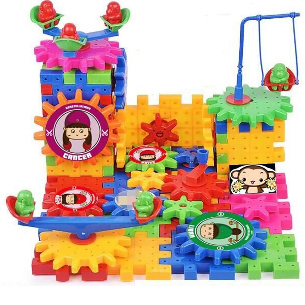 81 pcs Electric Magic Gears Building Blocks 3D DIY Plastic Funny Bricks Educational Mosaic Children Kids Toys Constructor Set
81 pcs Electric Magic Gears Building Blocks 3D DIY Plastic Funny Bricks Educational Mosaic Children Kids Toys Constructor Set