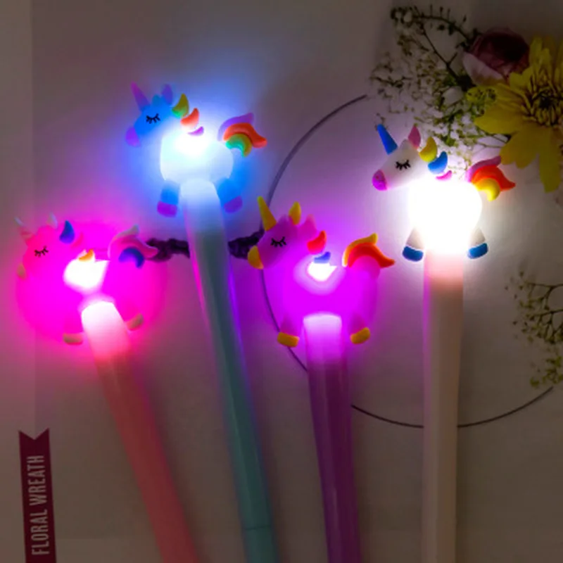 Unicorn Pen Glowing Gel Pens Stationery 0.38mm Novelty Cute Pens Cartoon Kawaii Pen Student Stationery Kawaii School Supplies
Unicorn Pen Glowing Gel Pens Stationery 0.38mm Novelty Cute Pens Cartoon Kawaii Pen Student Stationery Kawaii School Supplies
