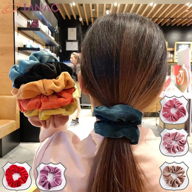 QIANAO Solid color Lady Hair Scrunchies Ring Elastic Hair Bands Bobble Dance Velvet Soft Charming Scrunchie Hairband Headwear
QIANAO Solid color Lady Hair Scrunchies Ring Elastic Hair Bands Bobble Dance Velvet Soft Charming Scrunchie Hairband Headwear