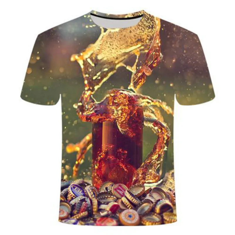 Summer new style men's round neck beer short-sleeved 3D printing T-shirt, fashionable jacket casual streetwear XXS-6XL
Summer new style men's round neck beer short-sleeved 3D printing T-shirt, fashionable jacket casual streetwear XXS-6XL