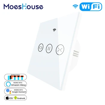WiFi Smart Curtain Blind Switch for Electric Motorized Tuya Curtain Roller Shutter Works with Alexa Echo Google Home Smart Home
WiFi Smart Curtain Blind Switch for Electric Motorized Tuya Curtain Roller Shutter Works with Alexa Echo Google Home Smart Home