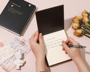 12X16cm PU Notepad Black Brown Business Writing Diary Small Office Notepad 250pages Blank Paper 36K
12X16cm PU Notepad Black Brown Business Writing Diary Small Office Notepad 250pages Blank Paper 36K