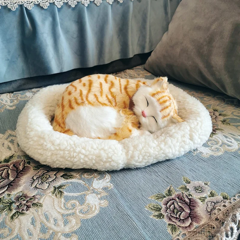 Cat Doll Breathing Cat Simulation Cat Plush Toy Static Model Cute Doll Kitten Animal Decoration
Cat Doll Breathing Cat Simulation Cat Plush Toy Static Model Cute Doll Kitten Animal Decoration