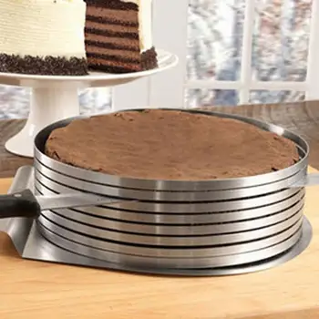 Adjustable Cake Cutter Slicer Stainless Steel Round Bread Cake Slicer Cutter Mold Cake Tools DIY Kitchen Baking Accessories
Adjustable Cake Cutter Slicer Stainless Steel Round Bread Cake Slicer Cutter Mold Cake Tools DIY Kitchen Baking Accessories