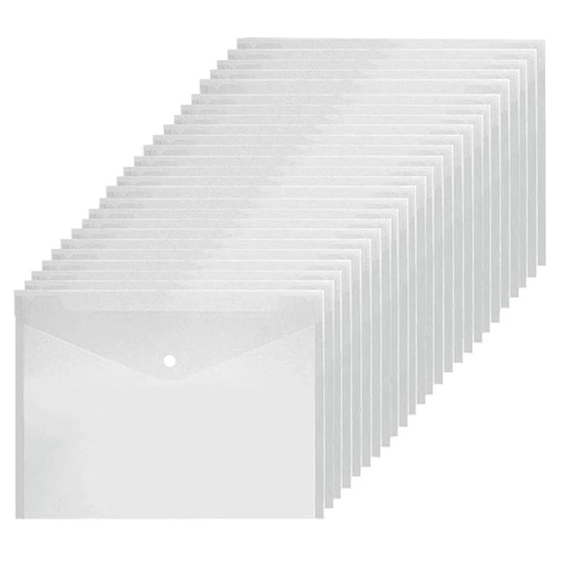 48Pcs Envelope Transparent File A4 Folder with Snap Plastic Envelope Waterproof Folder Suitable for School Home Office
48Pcs Envelope Transparent File A4 Folder with Snap Plastic Envelope Waterproof Folder Suitable for School Home Office