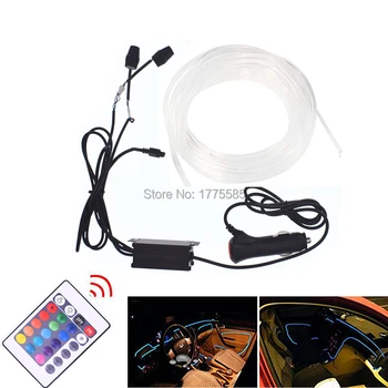 5M RGB Car Interior Ambient Light Neon Strip Light Decorative Dashboard Door Remote Control Fiber Optic Atmosphere Lamps
5M RGB Car Interior Ambient Light Neon Strip Light Decorative Dashboard Door Remote Control Fiber Optic Atmosphere Lamps