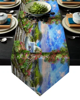Waterfall Sea Mountains Flowers Table Runner Table Flag Home Party Decorative Tablecloth Table Runners
Waterfall Sea Mountains Flowers Table Runner Table Flag Home Party Decorative Tablecloth Table Runners