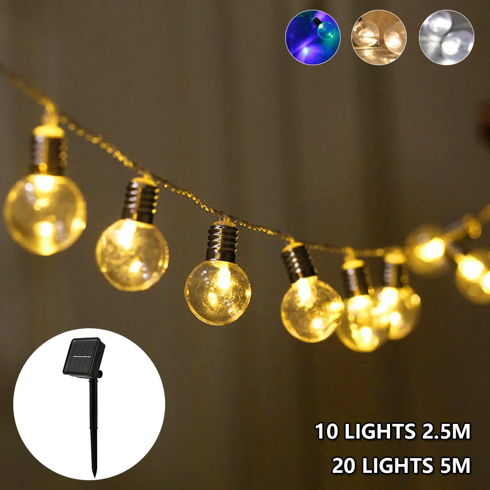 10/20 LED Garden Solar String Light Clear LED Bulbs Solar Light Retro Glass Lamp for Outdoor Party Christmas Wedding Decor Light
10/20 LED Garden Solar String Light Clear LED Bulbs Solar Light Retro Glass Lamp for Outdoor Party Christmas Wedding Decor Light