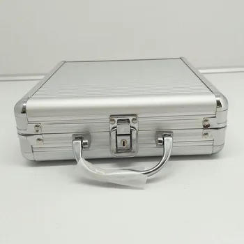 100 Yards Silver Striped Chip Case Aluminum Alloy Round Corner Tool Case Small Suitcase Chip Cases
100 Yards Silver Striped Chip Case Aluminum Alloy Round Corner Tool Case Small Suitcase Chip Cases
