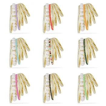 Lagemisay Trendy Alloy Pearl Multi-layer Rhinestones Ear Clip 2020 New Fashion Personality Earless Ear Bone Clip Vintage Jewelry
Lagemisay Trendy Alloy Pearl Multi-layer Rhinestones Ear Clip 2020 New Fashion Personality Earless Ear Bone Clip Vintage Jewelry