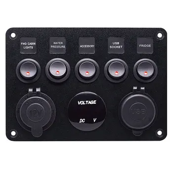 Led Switch Panel Charger LED Rocker Switch Durable Car Rocker Switch Bar Button ABS Black Pratical
Led Switch Panel Charger LED Rocker Switch Durable Car Rocker Switch Bar Button ABS Black Pratical