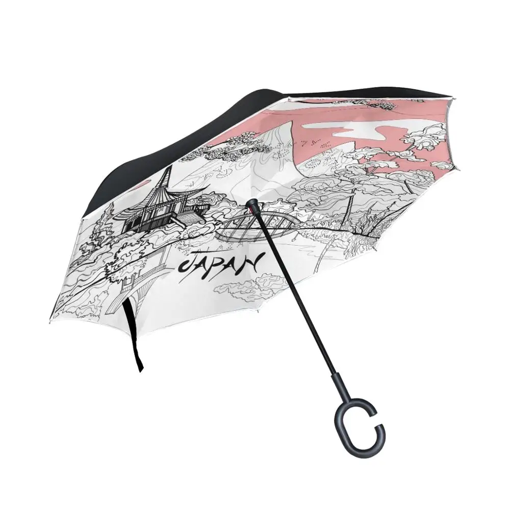 Susino Water Pavilion Reverse Umbrella Women Men Double Layer C-Shape Handle Ladies Umbrellas Waterproof Windproof
Susino Water Pavilion Reverse Umbrella Women Men Double Layer C-Shape Handle Ladies Umbrellas Waterproof Windproof