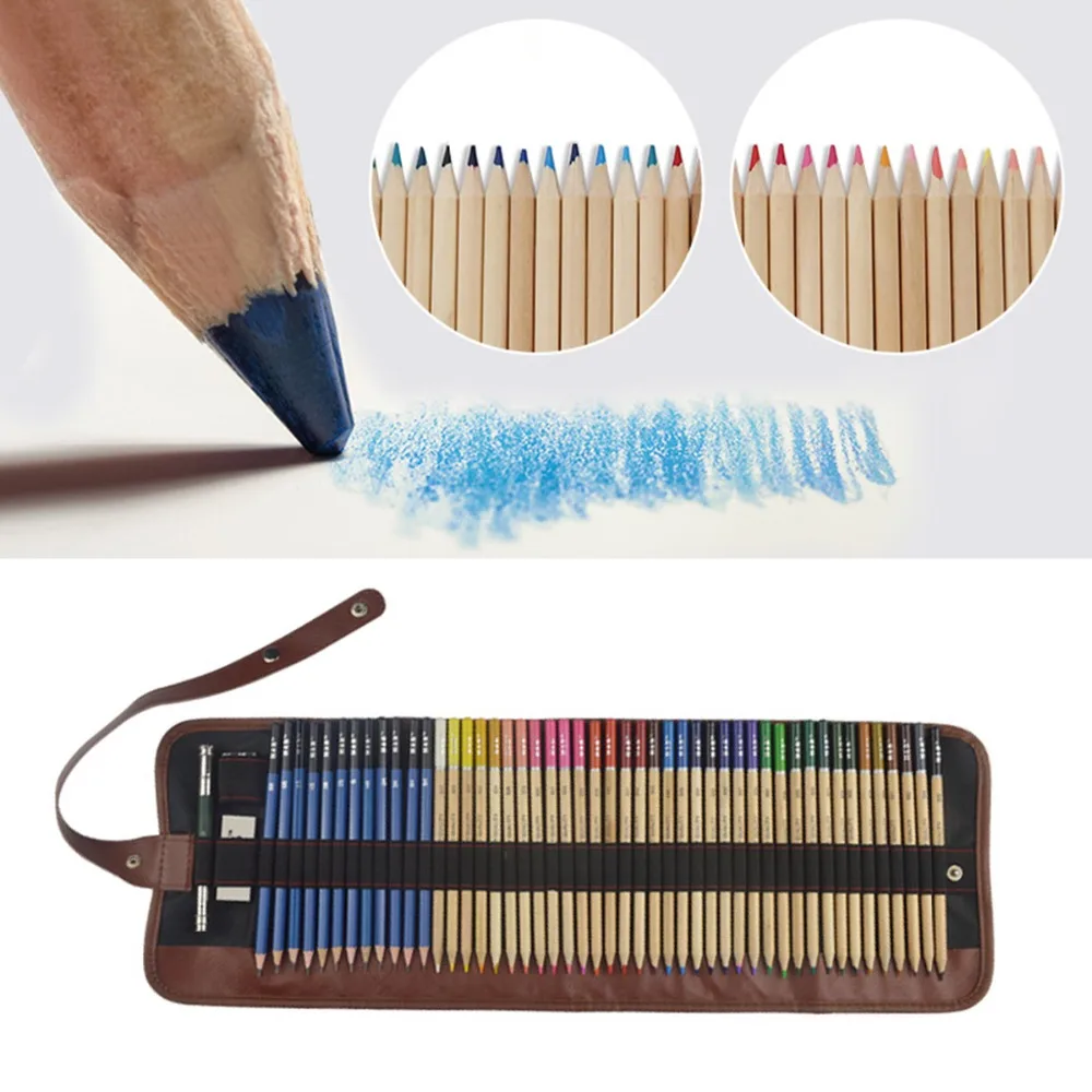 SOONHUA Portable 52pcs Roll Up Pen Bag Colored Pencils Set Drawing Coloring Sketch Pencil Kit With Sharpener 36 Colors Supplies
SOONHUA Portable 52pcs Roll Up Pen Bag Colored Pencils Set Drawing Coloring Sketch Pencil Kit With Sharpener 36 Colors Supplies
