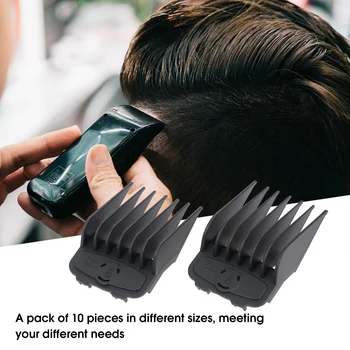 10PCS Hair Clipper Limit Comb Guide Attachment Set for Electric Hair Clipper Shaver Haircut Accessory Salon Hair Styler tools
10PCS Hair Clipper Limit Comb Guide Attachment Set for Electric Hair Clipper Shaver Haircut Accessory Salon Hair Styler tools