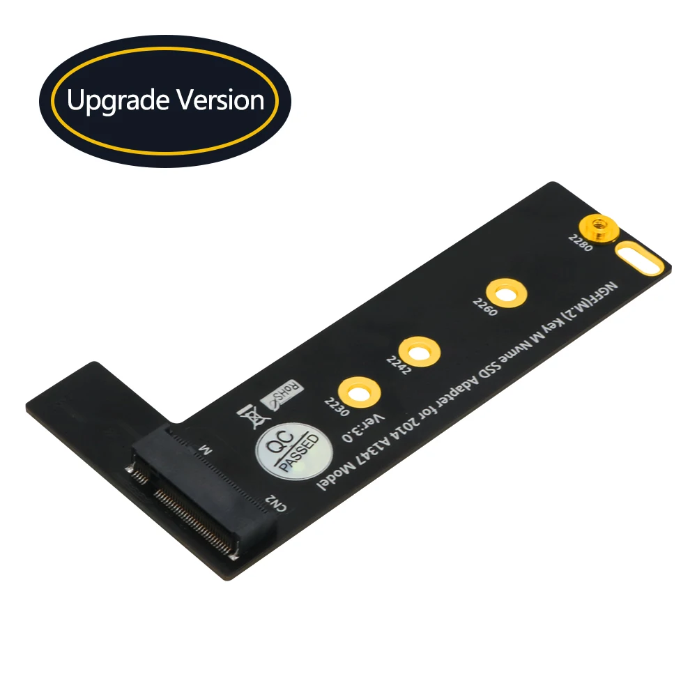 Newest Version M.2 NGFF M-Key NVME SSD Converter Card Adapter for 2014 MacBook Mini A1347 MEGEN2 MEGEM2 MEGEQ2 NVME SSD
Newest Version M.2 NGFF M-Key NVME SSD Converter Card Adapter for 2014 MacBook Mini A1347 MEGEN2 MEGEM2 MEGEQ2 NVME SSD