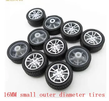 40PCS free shipping 16MM mini rubber wheel four-wheel drive wheel DIY toy small production plastic wheel model Technologies
40PCS free shipping 16MM mini rubber wheel four-wheel drive wheel DIY toy small production plastic wheel model Technologies